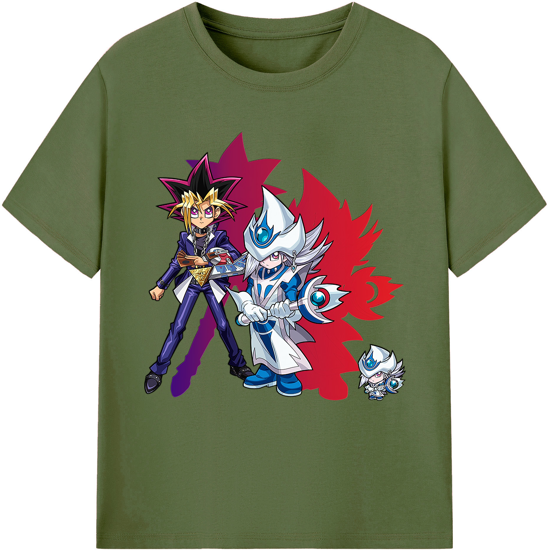 （画像用） 遊☆戯☆王 Yu-Gi-Oh! 綿100％半袖Tシャツ（フロントプリント）